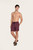 Monogram Swim Short - Burgundy