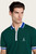 Men's Zip-up Polo Shirt - Dark Green