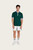 Men's Zip-up Polo Shirt - Dark Green