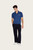 Men's Knitted Tennis Polo - Blue