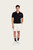 Men's Knitted Tennis Polo - Black
