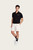 Men's Knitted Tennis Polo - Black