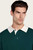 Unisex Woven Collar Polo - Dark Green