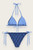 Monogram Bikini Top - Blue