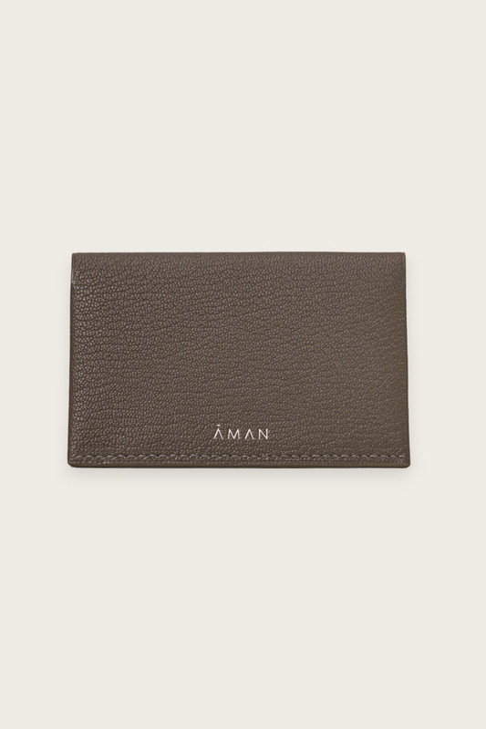 Leather Charm and Card Holder Set Sky