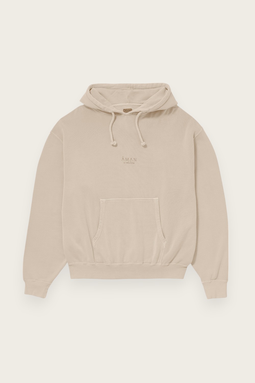Soft Cotton Hoodie in Clay - Aman Le Mélézin Collection