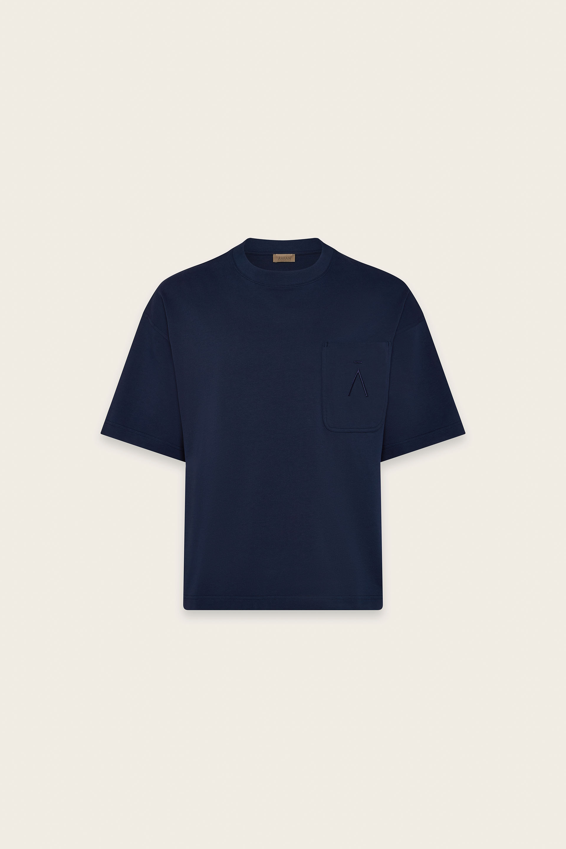 Navy Tennis T Shirt - Classic Fit - Aman Tennis Club