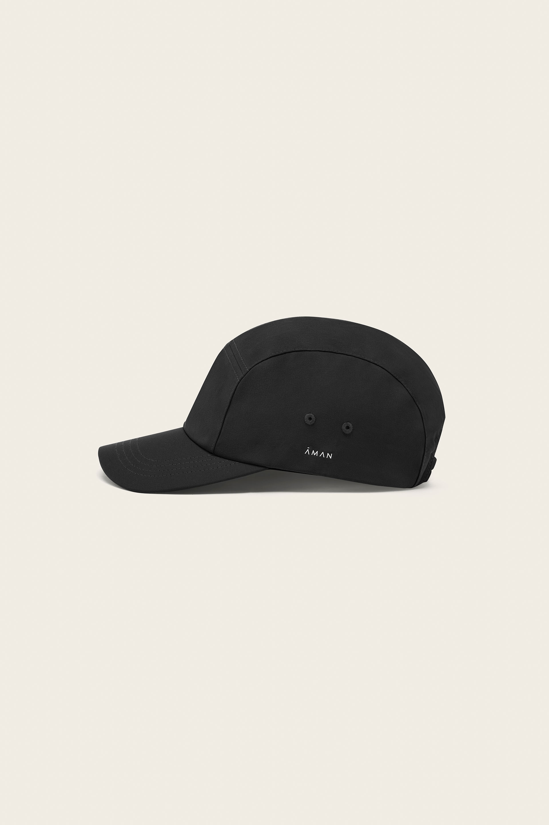 Cotton Baseball Cap in Charcoal - Aman Tennis Club