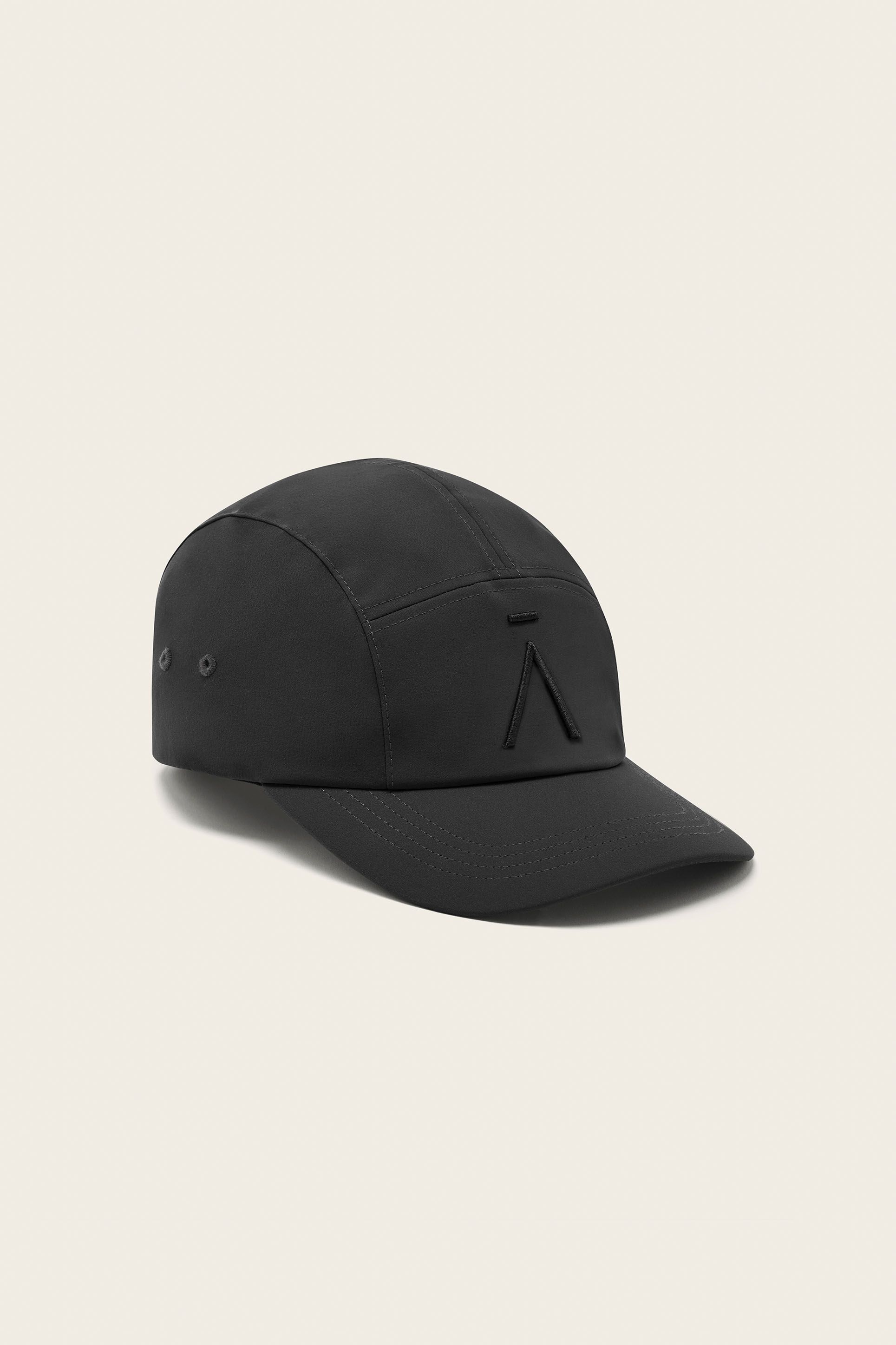 Around アラウンド NYLON CAP ブラック Cotton Baseball Cap in Charcoal - Aman Tennis Club