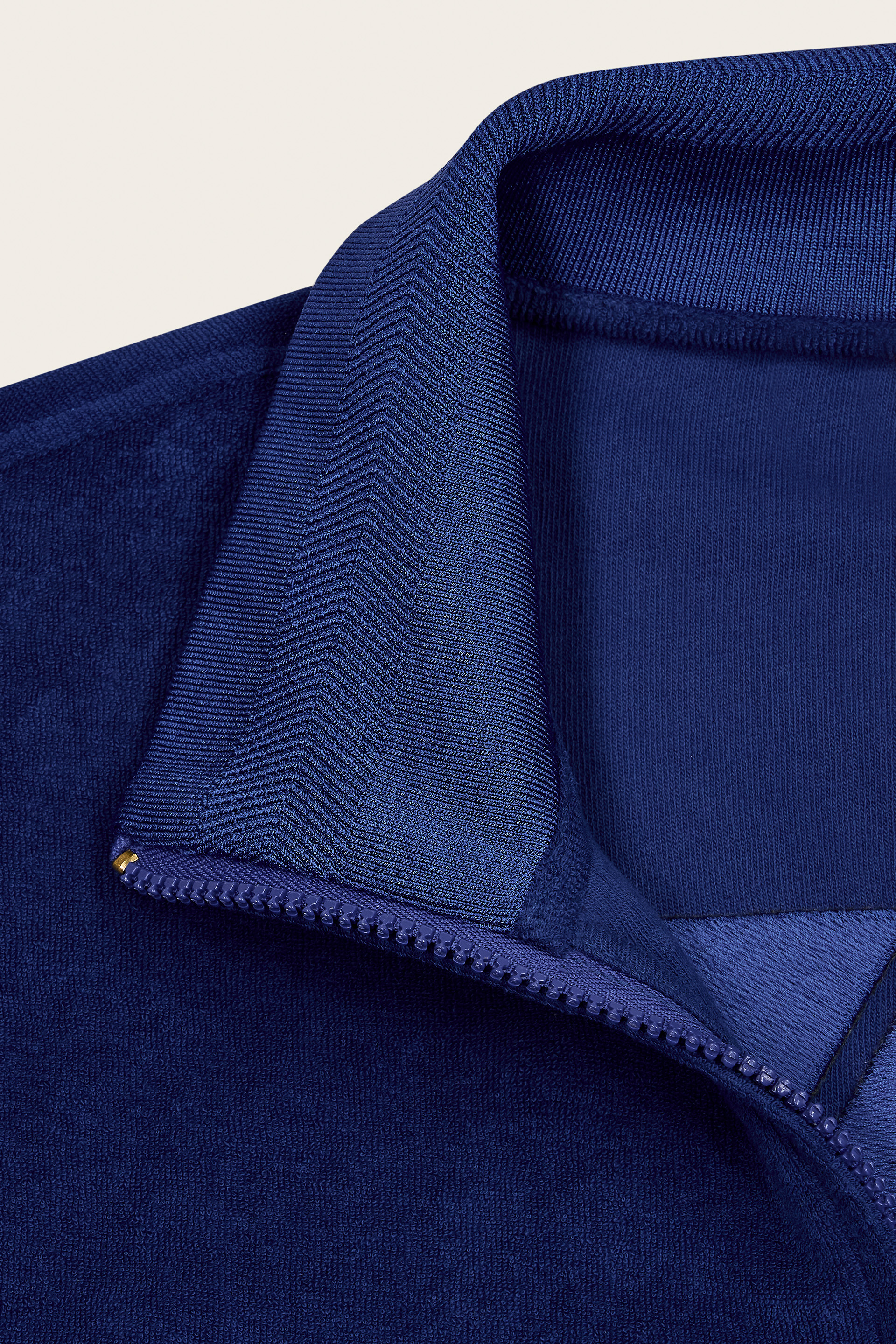 Unisex Terry Half-zip Sweatshirt in Blue | Classic Casual Layer