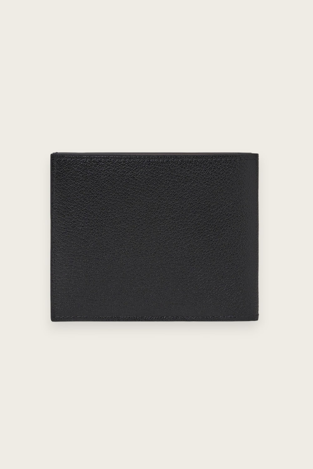 Leather Billfold Wallet - 8 Card Wallet - Black - Aman