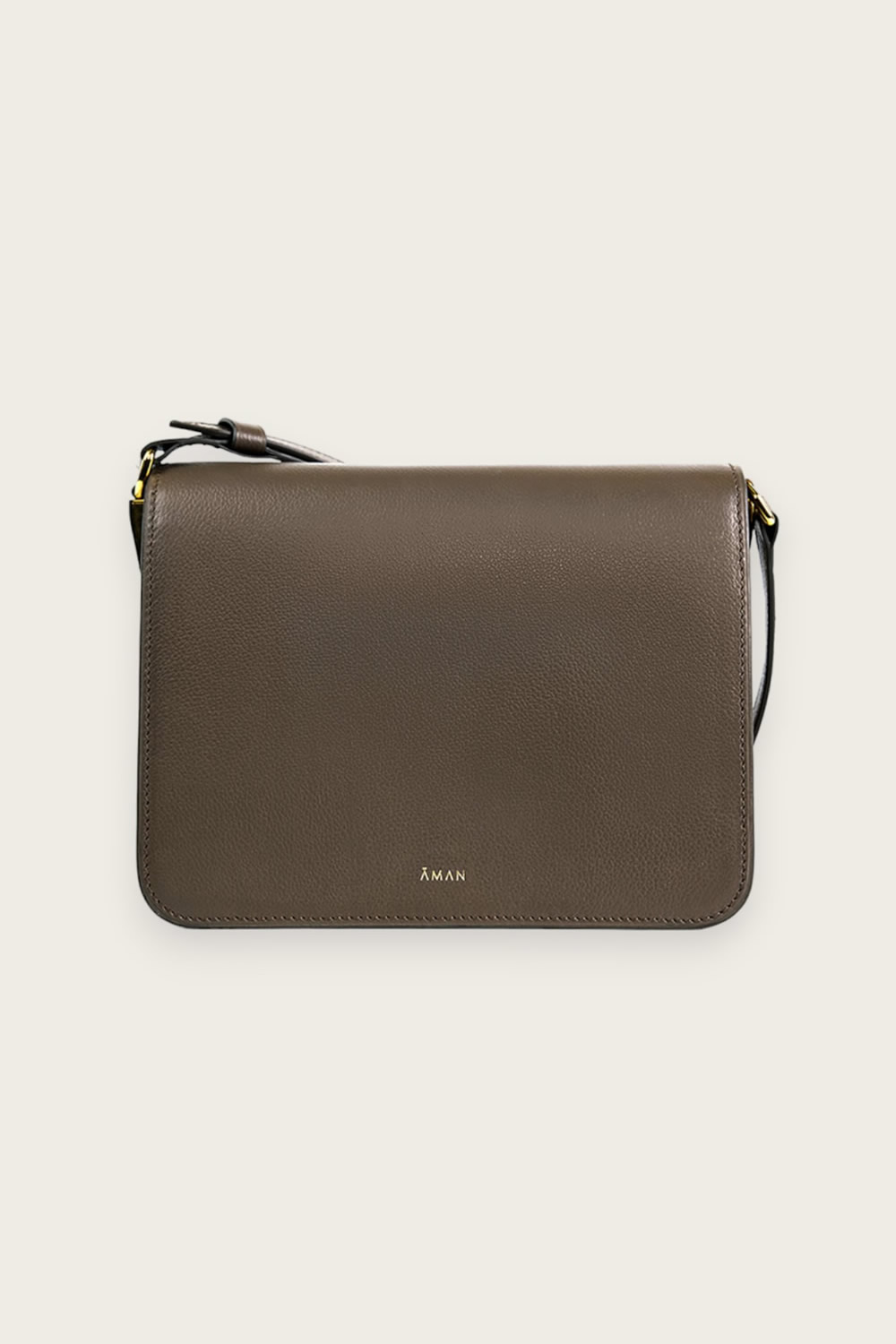 Leather Shoulder Bag - Mink - Aman Essentials