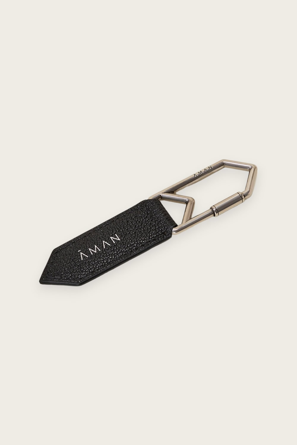 Leather Keyring - Black