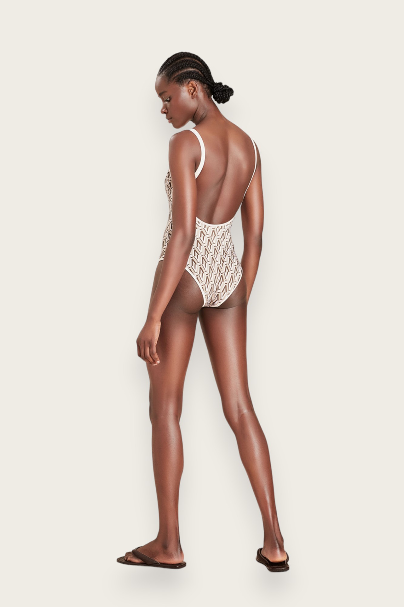 ワンピース AMAN Designer One Piece Swimsuit in Ash Pink - Aman Essentials