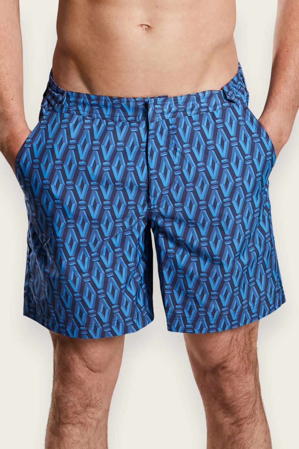 designed swim trunks