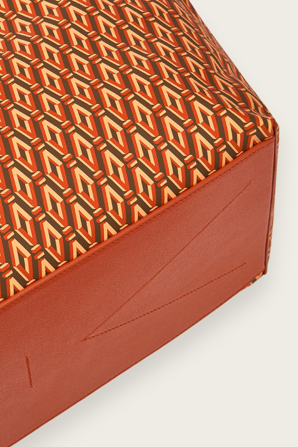 Orange Monogram Tote Bag - Luxury Classic Tote