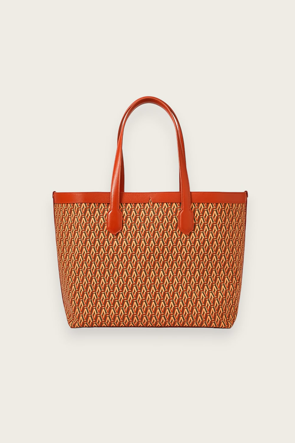 Orange Monogram Tote Bag Luxury Classic Tote