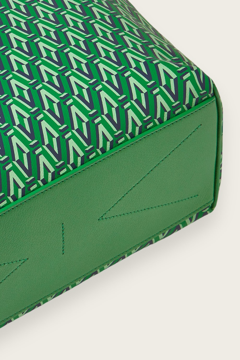 Green Mini Tote Bag - Luxury Monogram Tote - Aman Essentials