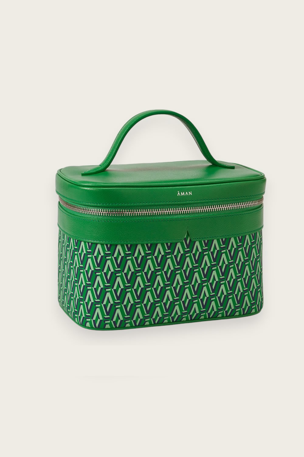 Green Monogram Cosmetic Bag - Luxury Cosmetic Case
