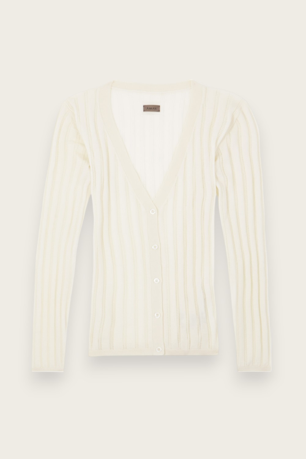 8PM 売れ筋商品|||エイト・ピーエム ニット&セーター アウター レディース Cardigans White 89th & Madison Rib Open-Front Cardigan