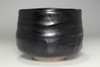 Tsukigata Nahiko 'kuro chawan' mat black glazed tea bowl #3123