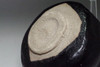 Tsukigata Nahiko 'kuro chawan' mat black glazed tea bowl #3123