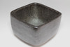 Kuro raku chawan Mukiguri / Black Japanese matcha tea bowl by Shoraku #3178