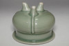 Antique Tripod Jade Green Chinese Celadon Insence burner #3248