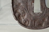 Tsuba - Antique Japanese iron samurai sword guard #3456