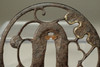 Tsuba - Antique Japanese samurai sword guard #3459