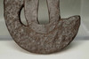 Tsuba - Antique Japanese inlaid samurai sword guard #3461
