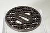 Sukashi Tsuba - Antique iron samurai sword guard from Japan #3490