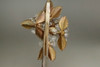 Kanzashi - Vintage Japanese women's hairpin coral ornament #3499