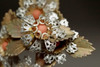 Kanzashi - Vintage Japanese women's hairpin coral ornament #3499