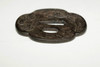 Tsuba - Inlaid iron samurai sword guard #3519