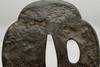 Tsuba - Inlaid iron samurai sword guard #3519
