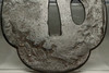 Tsuba - Inlaid iron samurai sword guard #3519