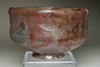 Antique metallic glazed raku tea bowl in Dojyoji ware #3731