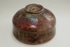 Antique metallic glazed raku tea bowl in Dojyoji ware #3731