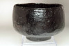 5th Raku Sonyu (1664-1716) Kuro-raku tea bowl #3824