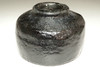 5th Raku Sonyu (1664-1716) Kuro-raku tea bowl #3824