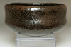 4th Raku Ichinyu (1640-1696) Antique kuro-raku tea bowl #3935