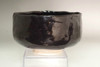Raku 14th Kakunyu 'kuro raku chawan' black glazed tea bowl #4173