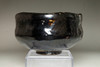 12th Raku Konyu (1857-1932) Antique kuro-raku tea bowl #4200