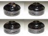 12th Raku Konyu (1857-1932) Antique kuro-raku tea bowl #4200