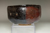 9th Raku Rynyu (1756-1834) Antique tea kuro-raku bowl #4214