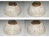 Otagaki Rengetsu (1791-1875) Antique poem carved pottery tea bowl #4216