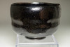 4th Raku - Ichinyu (1640-1696) small kuro-raku tea bowl #4246