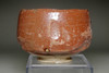 Raku Kichizaemon 10th Tannyu (1795-1854) small Antique aka-raku tea bowl #4249