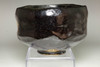 Raku 10th Tannyu (1795-1854) Kuro-raku tea bowl #4311